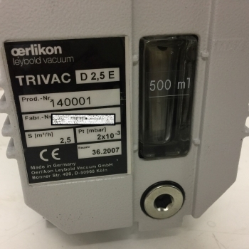 LEYBOLD ROTARY VANE VACUUM PUMP TRIVAC D 2.5 E